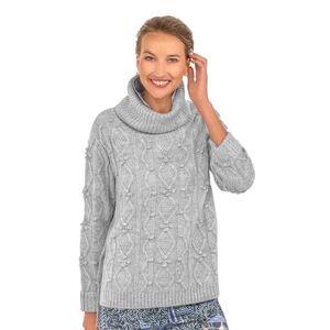 Gretchen Scott Knot Enough Sweater in Light Grey Sz. XXS